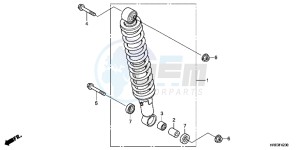 TRX500FPMC drawing REAR CUSHION