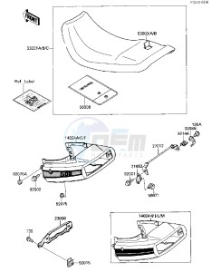 EX 500 A [EX500] (A1-A3) [EX500] drawing SEAT