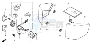 VT750C2 drawing SIDE COVER