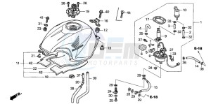 CBR600FS drawing FUEL TANK