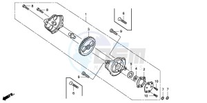 CRF80F 100 drawing OIL PUMP