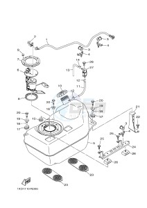 YXM700E YXM700PHF VIKING EPS HUNTER (1XPL) drawing FUEL TANK