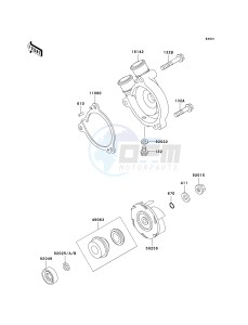 KL 250 D [KLR250] (D15-D19) [KLR250] drawing WATER PUMP