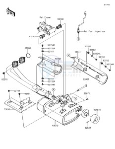 VULCAN S ABS EN650DHFA XX (EU ME A(FRICA) drawing Muffler(s)