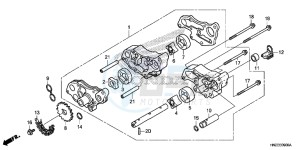 TRX500FPAE TRX500FPA Europe Direct - (ED) drawing OIL PUMP