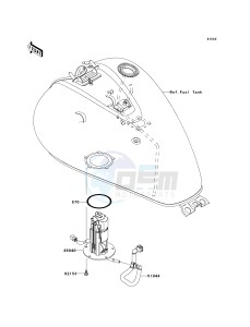 VN 900 C [VULCAN 900 CUSTOM] (7F-9FA) C9FA drawing FUEL PUMP