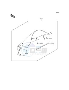 NINJA ZX-10R ABS ZX1000KFF FR XX (EU ME A(FRICA) drawing Accessory(Windshield)