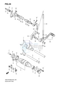 GSX-R750 (E2) drawing GEAR SHIFTING