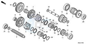 TRX500FPAC drawing TRANSMISSION