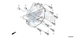 CB1000RD CB1000R UK - (E) drawing A.C. GENERATOR COVER