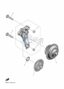 YZ450F (B2WH) drawing STARTER CLUTCH