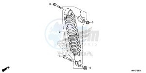 TRX500FM2H Europe Direct - (ED) drawing REAR CUSHION