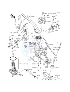 KLX250 KLX250SGF XX (EU ME A(FRICA) drawing Fuel Tank