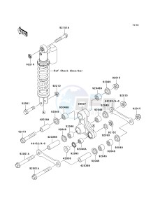 KX 65 A [KX65 MONSTER ENERGY] (A6F - A9FA) A6F drawing REAR SUSPENSION