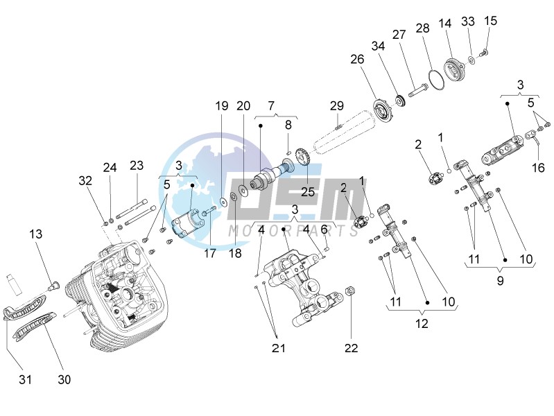 LH cylinder timing system