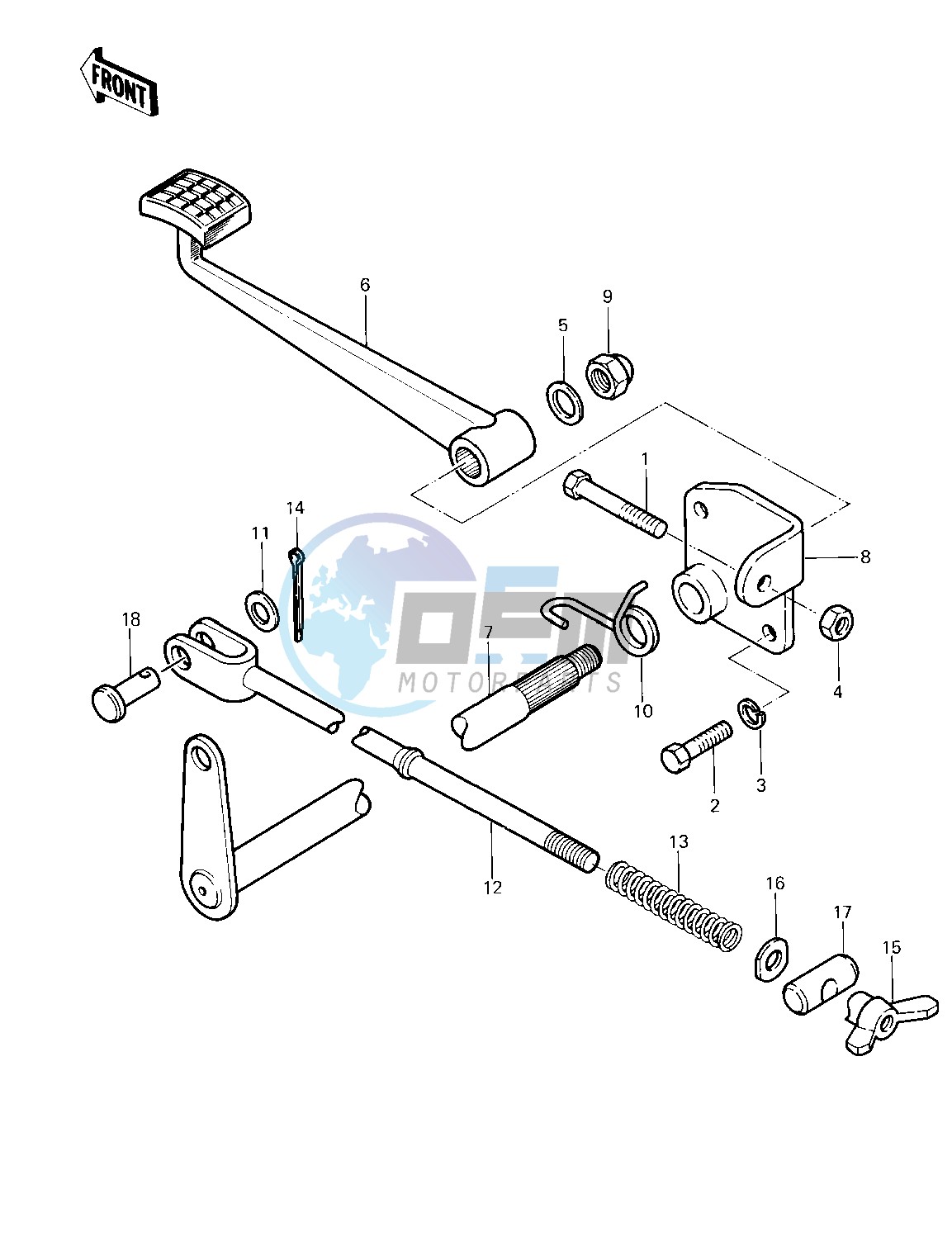 BRAKE PEDAL -- 83 KLT200-A4_A4A- -