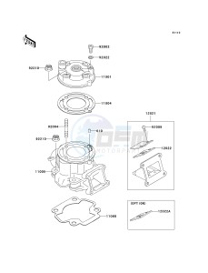 KX 65 A [KX65 MONSTER ENERGY] (A6F - A9FA) A6F drawing CYLINDER HEAD_CYLINDER