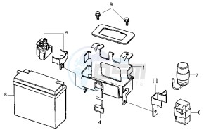 HUSKY 125 drawing BATTERY