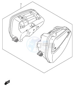 DL1000A drawing OPTIONAL (SIDE CASE SET)