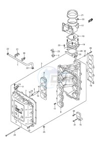 DF 250AP drawing Throttle Body