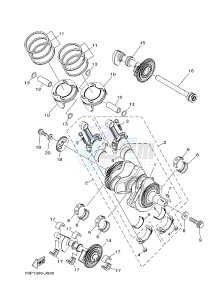 XT1200Z SUPER TENERE ABS (BP83) drawing CRANKSHAFT & PISTON