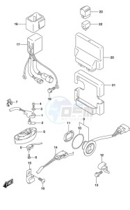 DF 225 drawing PTT Switch/Engine Control Unit