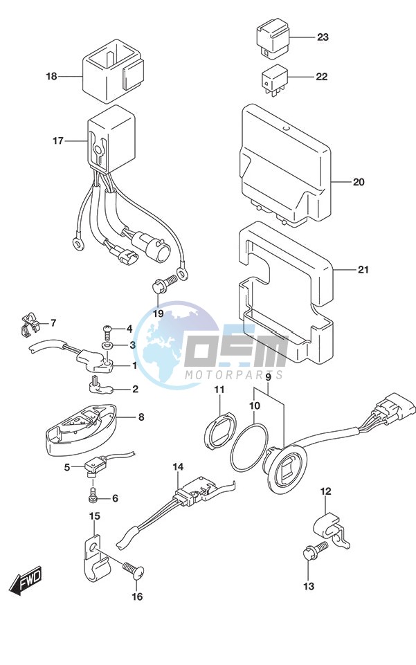 PTT Switch/Engine Control Unit