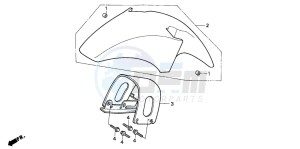 NSR50F drawing FRONT FENDER