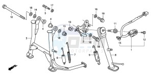 CBF600NA drawing STAND (CBF600S8/SA8/N8/NA8)