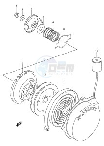 LT80 (P3-P28) drawing RECOIL STARTER (OPT)