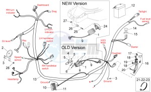 SR 50 H2O new ie AND carb. drawing Electrical system II