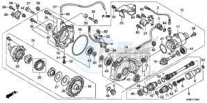 TRX680FAH Europe Direct - (ED) drawing FRONT FINAL GEAR