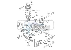 ZZR 600 (EU) drawing REAR CUSHION LEVER