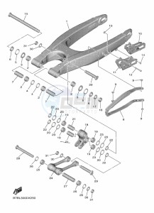 YZ250F (B7BS) drawing REAR ARM