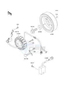 KLX300 A [KLX300R] (A10) A10 drawing GENERATOR