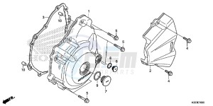 CBR250RAF CBR250RA Europe Direct - (ED) drawing LEFT CRANKCASE COVER