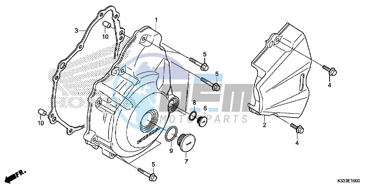 LEFT CRANKCASE COVER