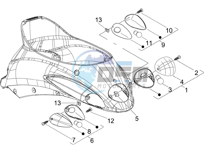 Rear headlamps - Turn signal lamps