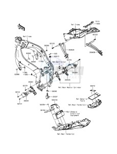 NINJA_ZX-6R_ABS ZX636FFFA FR GB XX (EU ME A(FRICA) drawing Frame Fittings