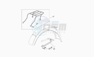 California 1100 Jackal Jackal drawing Small optional luggage rack