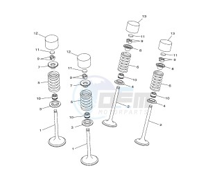 YZ F 450 drawing VALVE