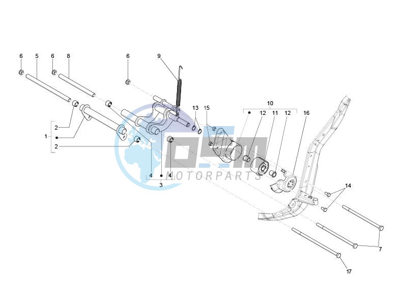 Swinging arm