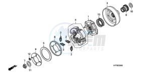 TRX420FAA Australia - (U) drawing STARTING CLUTCH