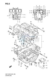 GSX1400 (E2) drawing CRANKCASE