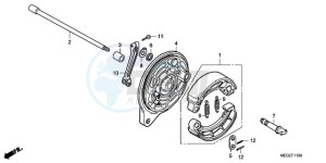 VT750CA9 KO / MK ST drawing REAR BRAKE PANEL