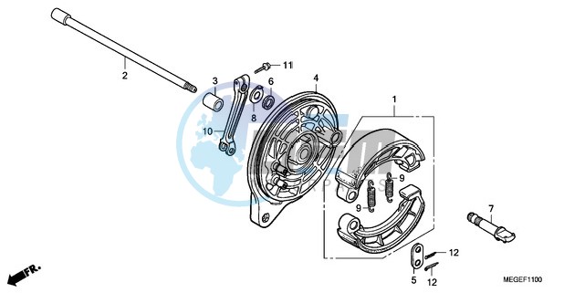 REAR BRAKE PANEL