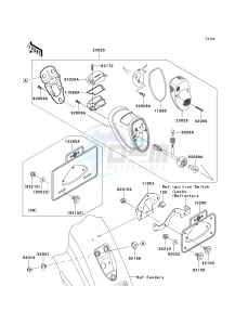 VN 1600 A [VULCAN 1600 CLASSIC] (A6F-A8FA) A6F drawing TAILLIGHT-- S- -