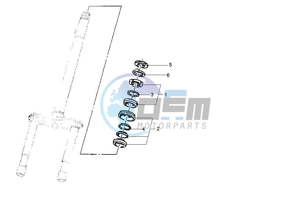 Steering bearing ball tracks