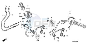 NSA700A9 France - (F / CMF MME) drawing SWITCH/CABLE