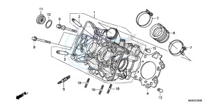 NC700SC drawing CYLINDER HEAD